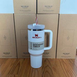 NWT Stanley Mistletoe Twist 40oz Limited Edition H2.0 Quencher Tumbler 🎄